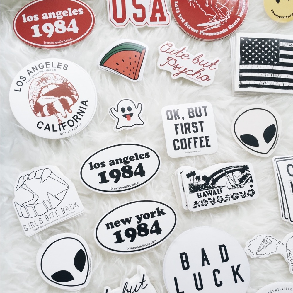 100 Brandy Melville stickers bundle
